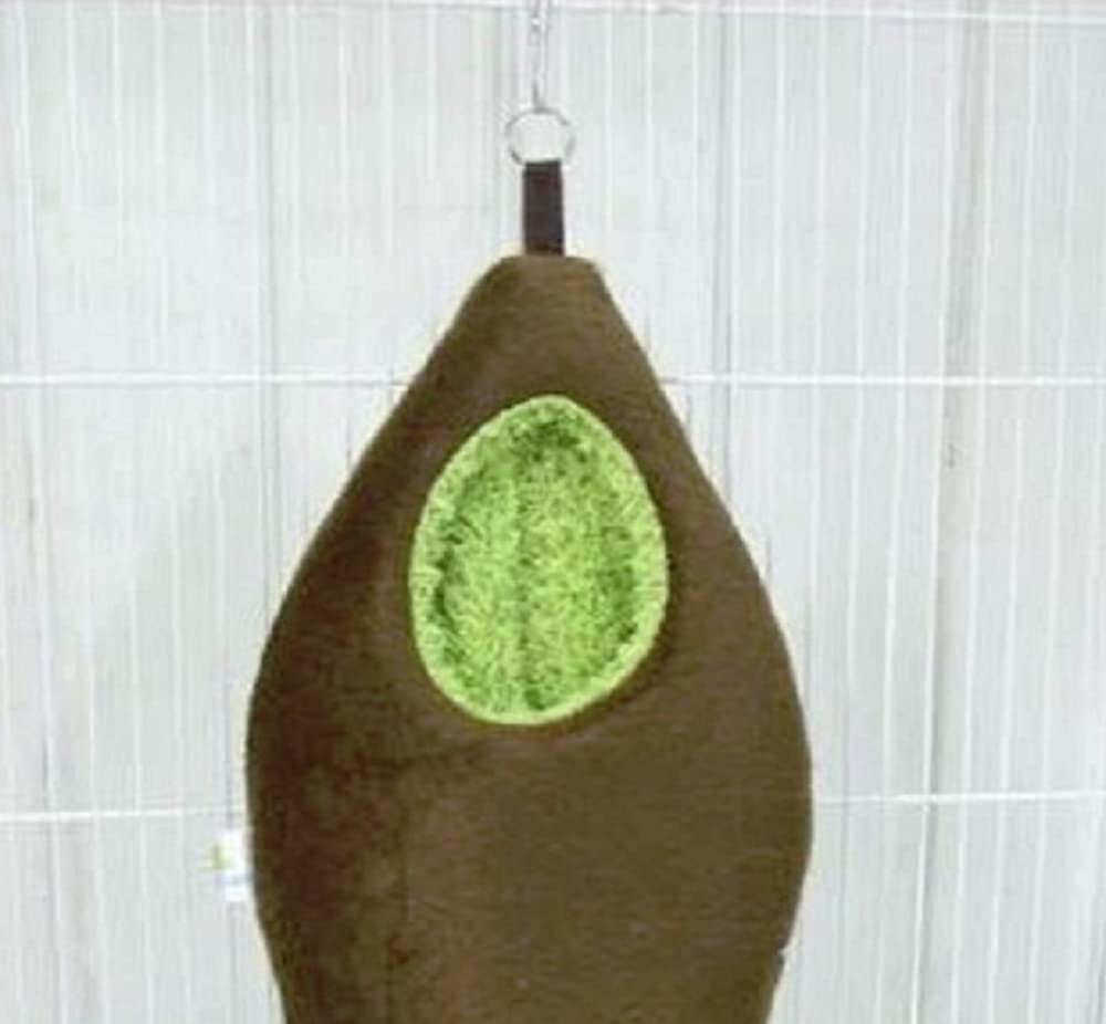 7 Pcs/Set Cute Sugar Glider Hamster Squirrel Chinchillas Small Exotic Pet Bed Set Hanging Tunnel + Oval Dark Brown Cage Set Forest Pattern